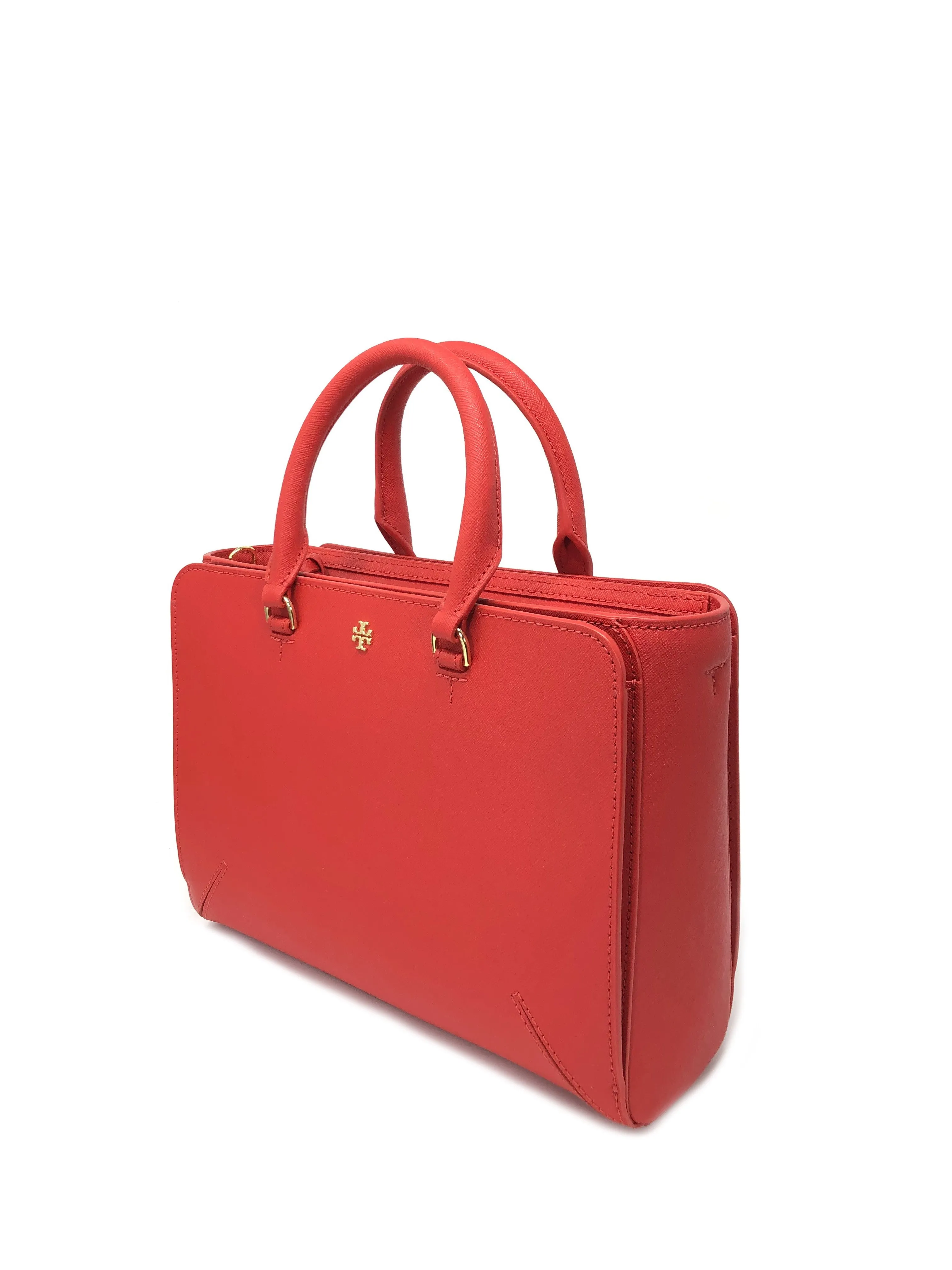 Tory Burch Poppy Orange Emerson Small Zip Tote sold by Ruumur product image thumbnail 3