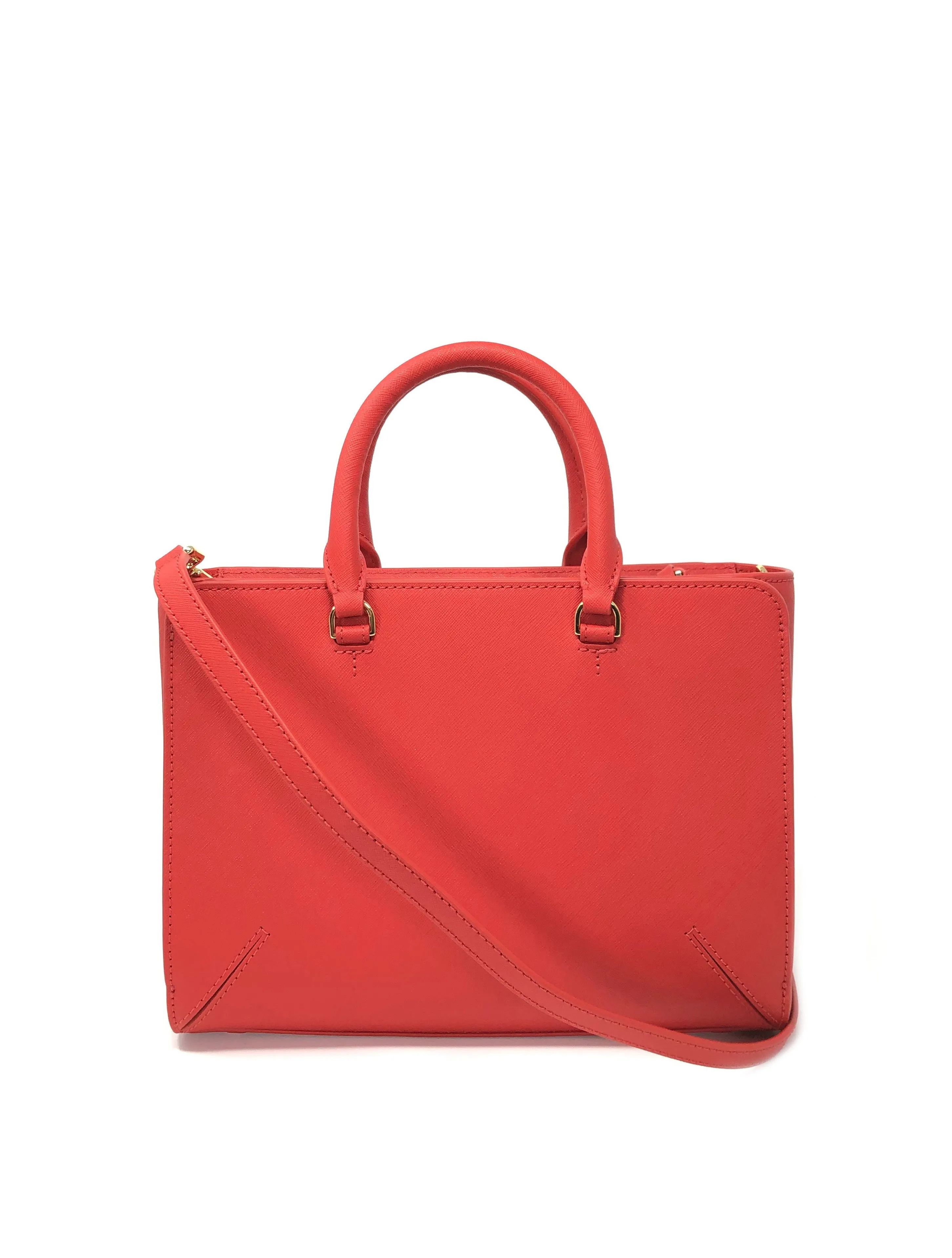 Tory Burch Poppy Orange Emerson Small Zip Tote sold by Ruumur product image thumbnail 2