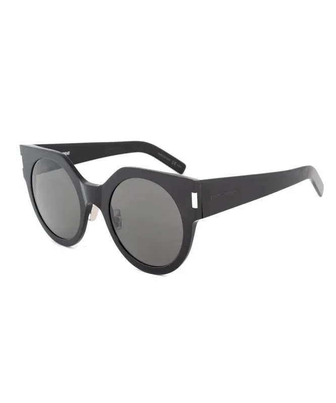 Saint Laurent SL 185 SLIM 001 52 Round Sunglasses sold by Ruumur