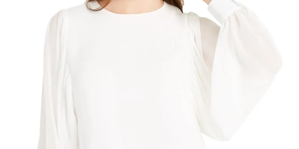 Q & A Women's Volume Sleeve Blouse White Size Medium sold by Ruumur product image thumbnail 2