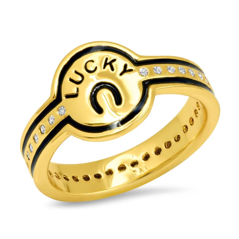 Lucky Cigar Band Ring sold by Ruumur