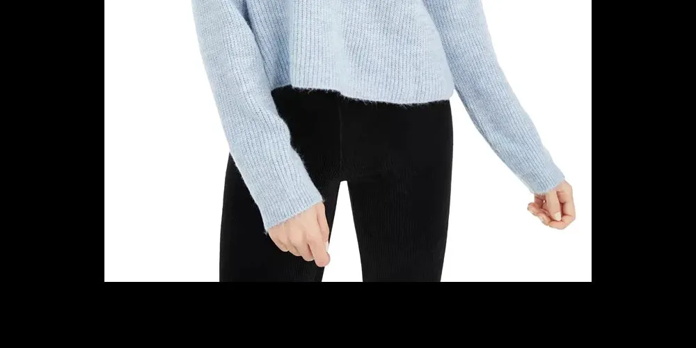 Sun & Moon Women's Box Ribbed Turtleneck Sweater Blue Size Small sold by Ruumur product image thumbnail 3