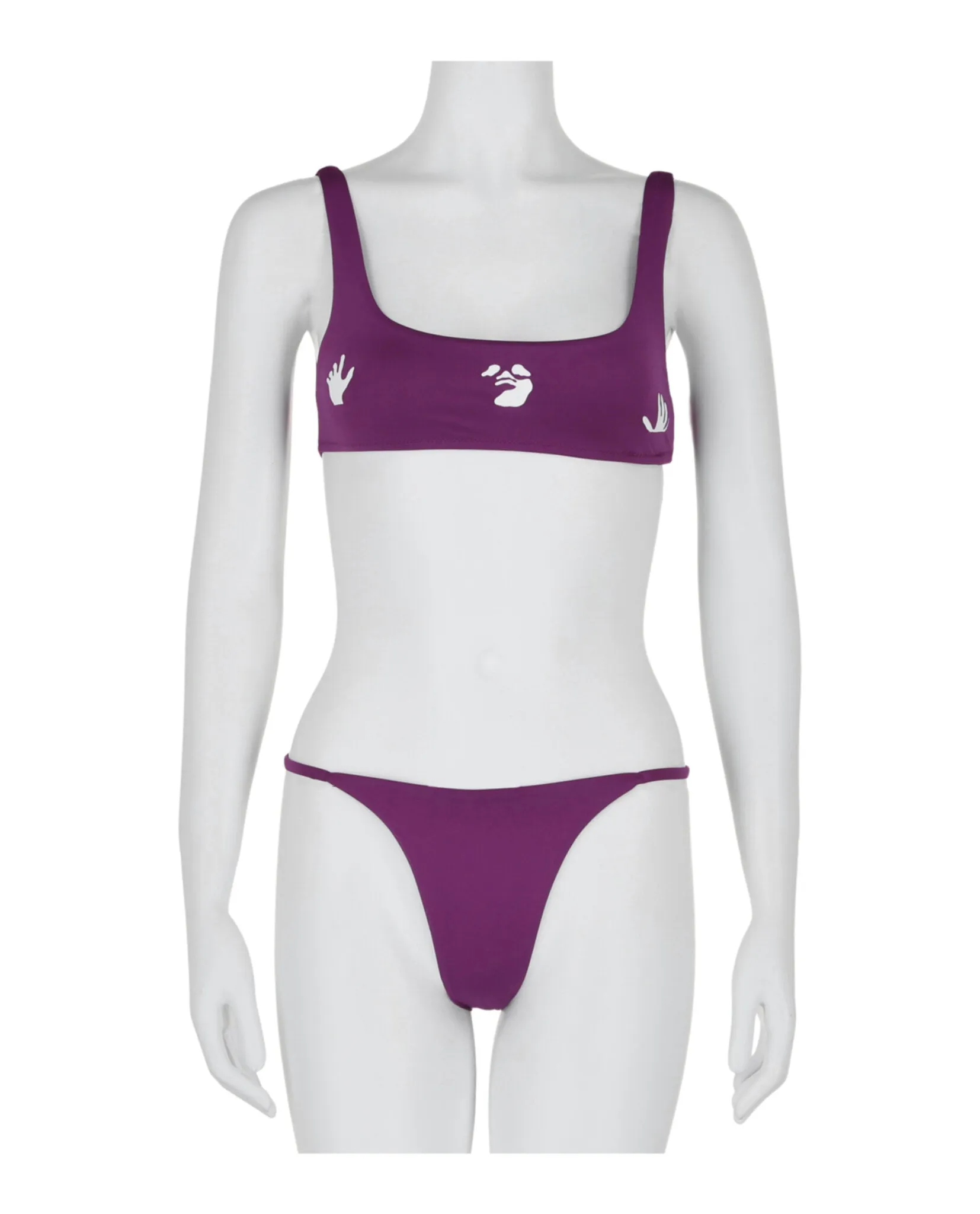 Off-White Swimming Man Bikini Set sold by Ruumur