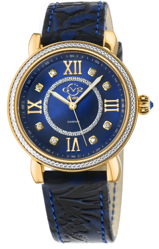 GV2 by Gevril Women's Marsala 37mm Quartz Watch 9862 sold by Ruumur