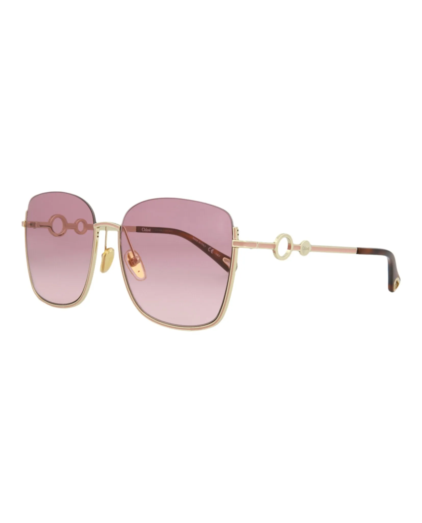 Chloe Square-Frame Metal Sunglasses, style # CH0070SK-30011505004 sold by Ruumur product image thumbnail 2