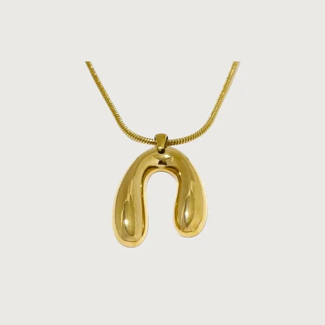 Modern Wishbone Pendant Hypoallergenic Necklace sold by Ruumur product image thumbnail 2