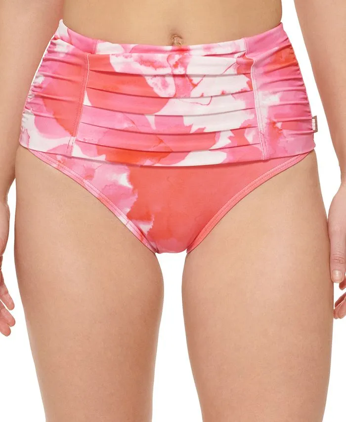 Calvin Klein Women's Pleated High Waist Bikini Bottoms Swimsuit Pink sold by Ruumur product image thumbnail 5