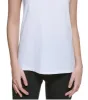 Calvin Klein Women's Performance Dropped Armhole Tank Top White Size M sold by Ruumur