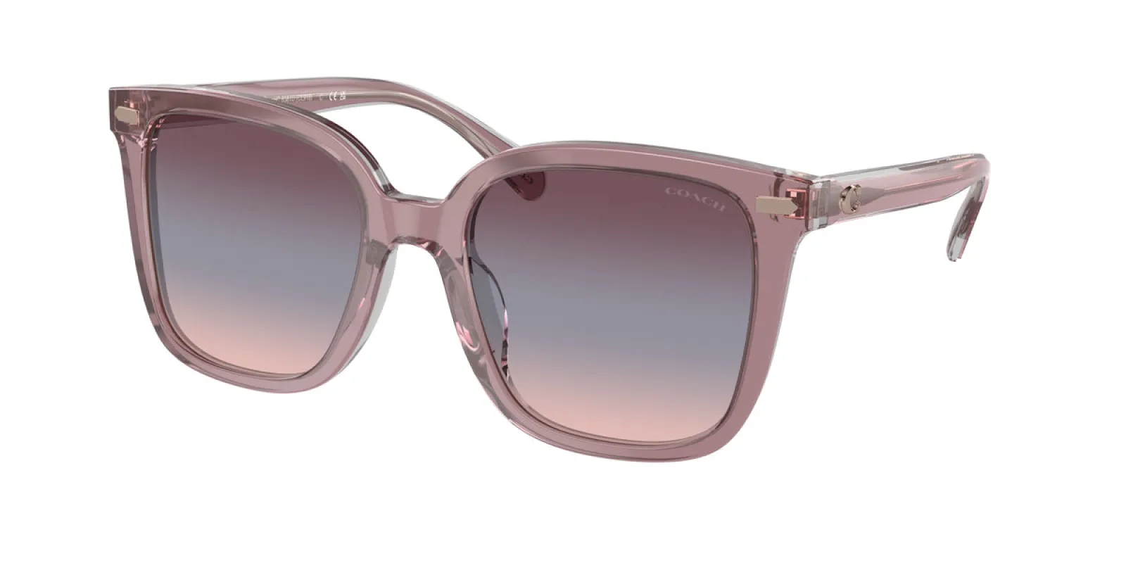 Coach Women's 54mm Transparent Rose / Blush Sunglasses HC8381U-57820J-54 made by Ruumur