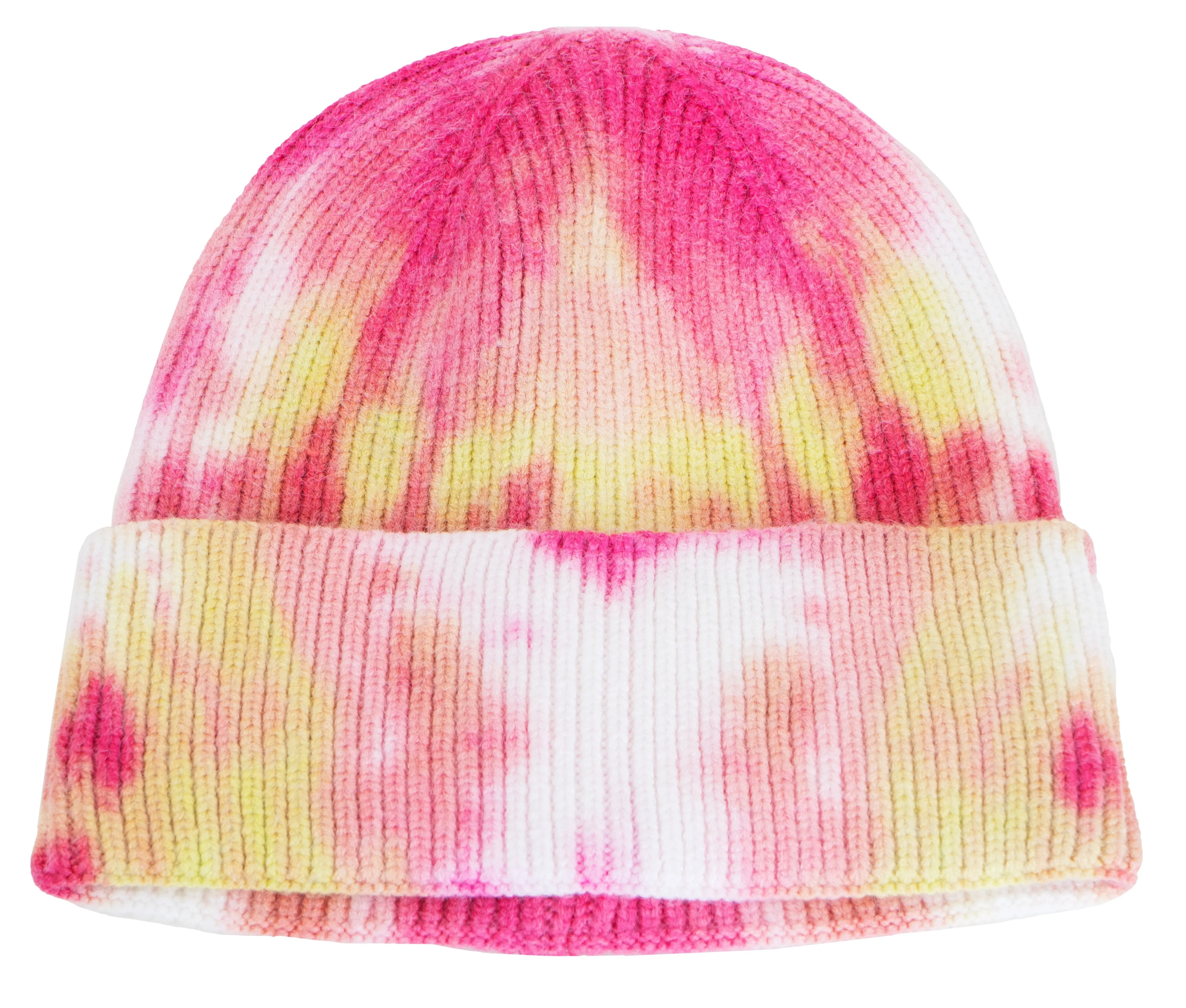 Rebecca and Rifka Knitted Tie-dye Beanie(BW-110-YLPK) sold by Ruumur product image thumbnail 2