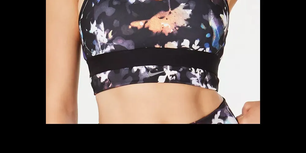 Nike Women's Indy Floral Light Support Sports Bra Charcoal Size X-Small sold by Ruumur product image thumbnail 3