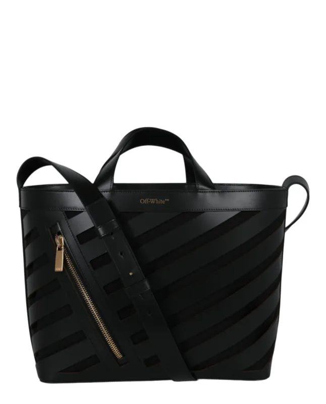 Off-White Small Cut-Out Diag Tote Bag sold by Ruumur