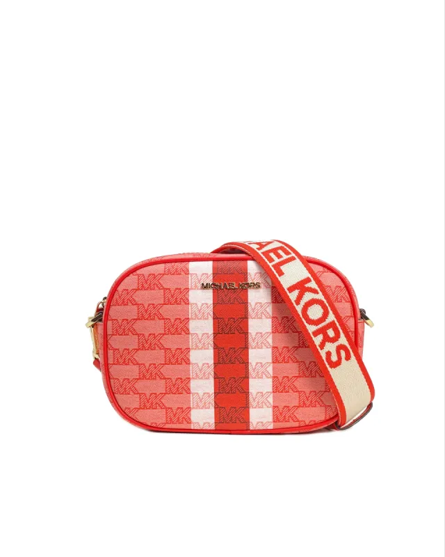 Michael Kors Jet Set Travel Medium Logo Stripe Crossbody Bag sold by Ruumur