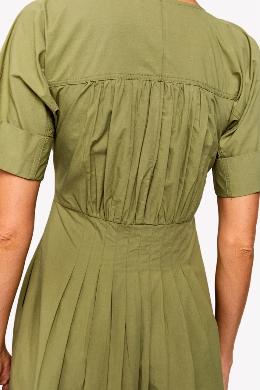 LOULOU DAMOUR Women's Cascais V Neck Pleated Dress sold by Ruumur product image thumbnail 5