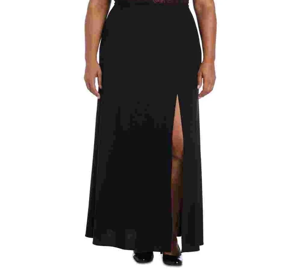 Nightway Women's Plus Size Off-The-Shoulder Gown Purple Size 14W sold by Ruumur product image thumbnail 3