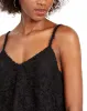 Leyden Women's Textured Spaghetti Strap V Neck Evening Top Black Size Large sold by Ruumur