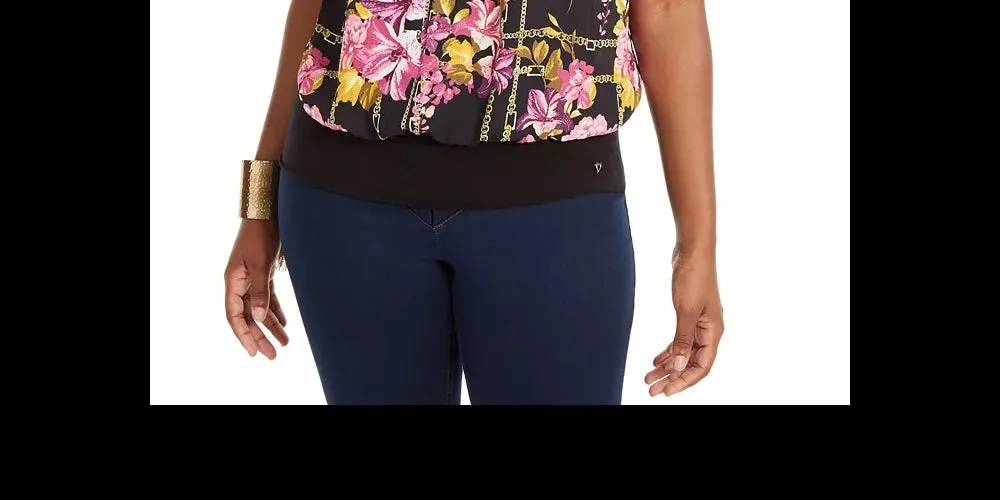 Thalia Sodi Women's Printed Pintuck-Pleated Top Black Size Small sold by Ruumur product image thumbnail 3