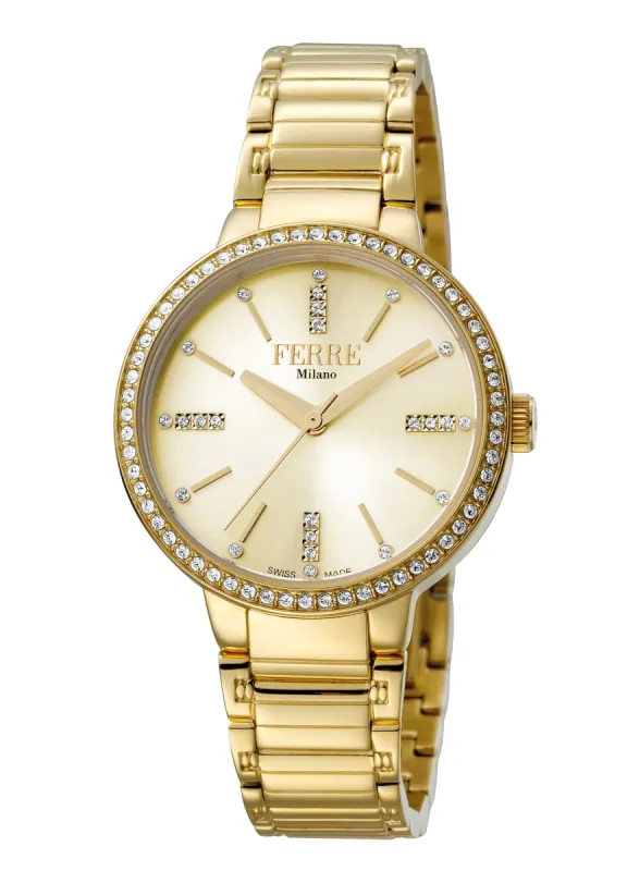 Ferre Milano Women's Donna Giada 34mm Quartz Watch FM1L084M0061 made by Ruumur