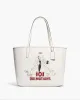 Coach Women's Chalk Multi & Khaki Disney X Coach City Tote With Signature Canvas Interior And Cruella Motif sold by Ruumur