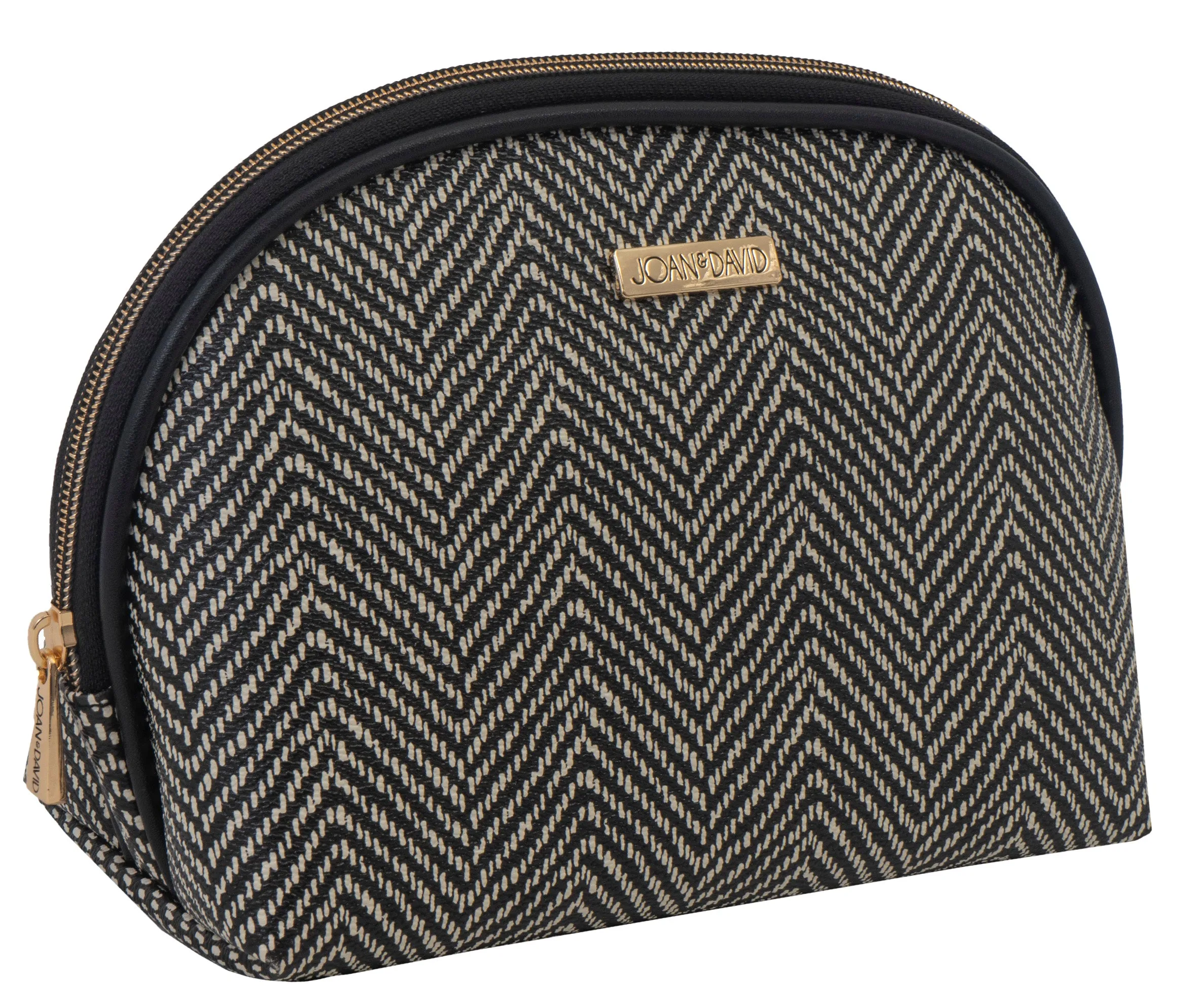 Joan & David Chevron Patterned Dome Cosmetic Bag sold by Ruumur product image thumbnail 4