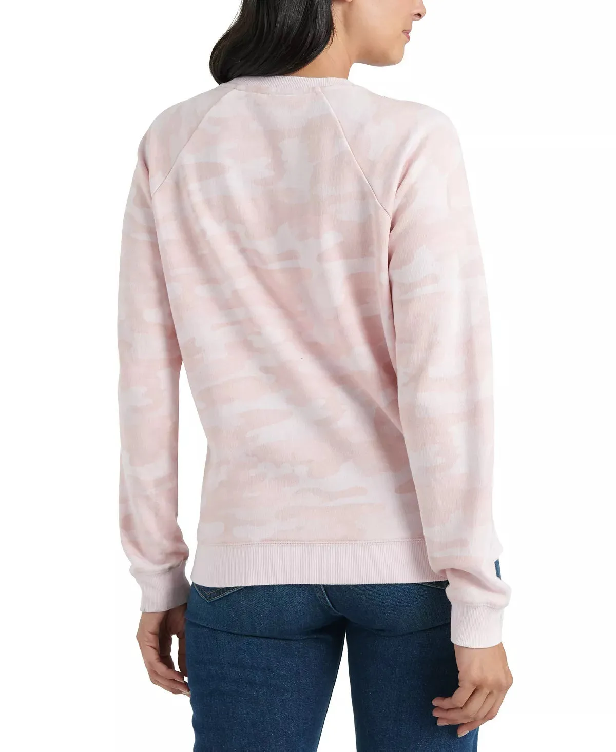 Lucky Brand Women's Camo-Print Cotton-Blend Sweatshirt Pink Size X-Small sold by Ruumur product image thumbnail 3