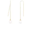 Splendid Pearls 14K Yellow Gold Earrings HOF-59WY sold by Ruumur