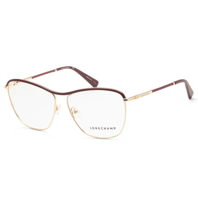 Longchamp Women's LO2121L-721 Fashion 58mm Gold/Wine Opticals sold by Ruumur