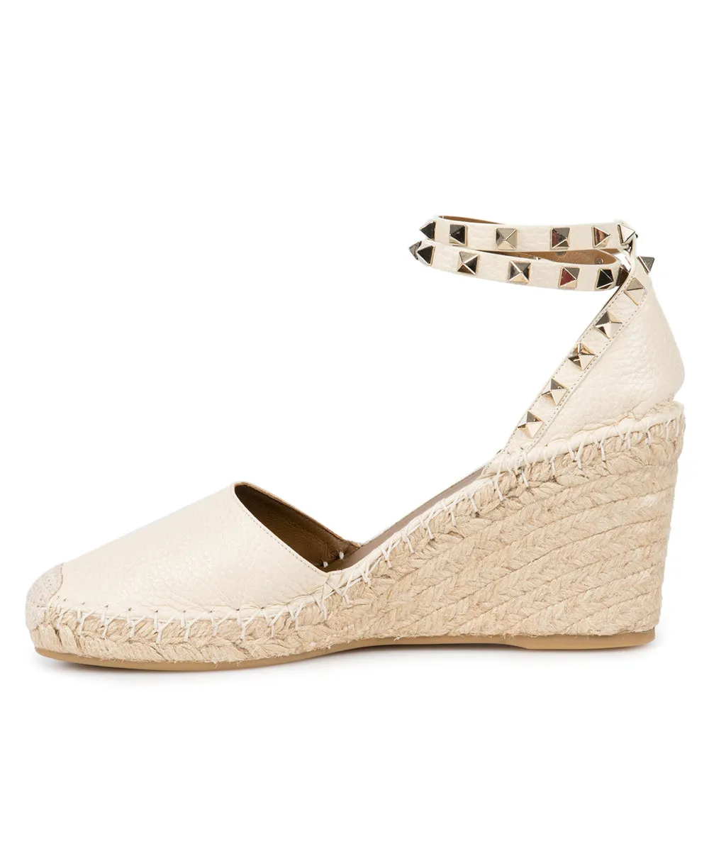 Valentino Light Ivory Rockstud Espadrille Wedge sold by Ruumur product image thumbnail 2