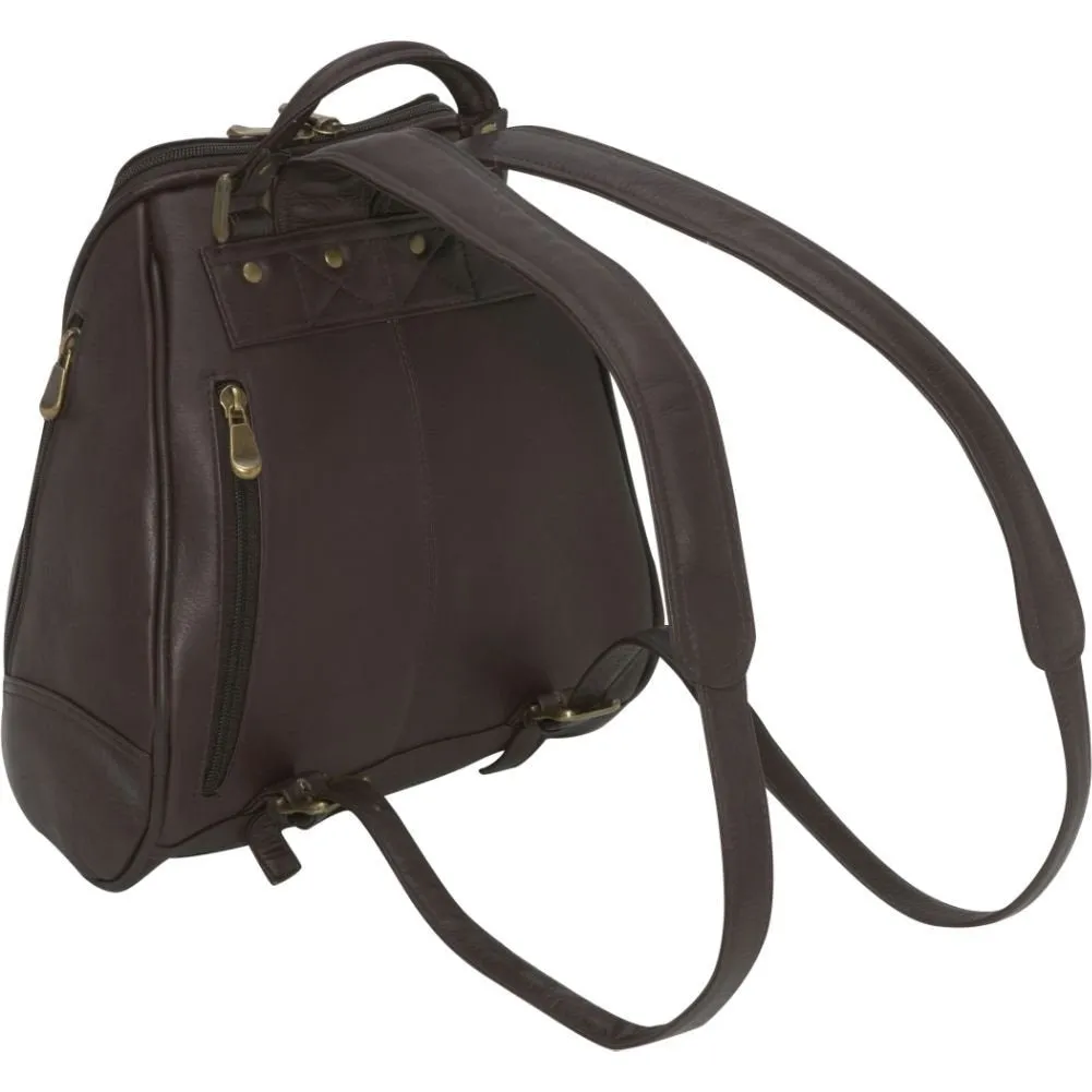 Le Donne Leather U Zip Mid Size Women's Backpack sold by Ruumur product image thumbnail 4