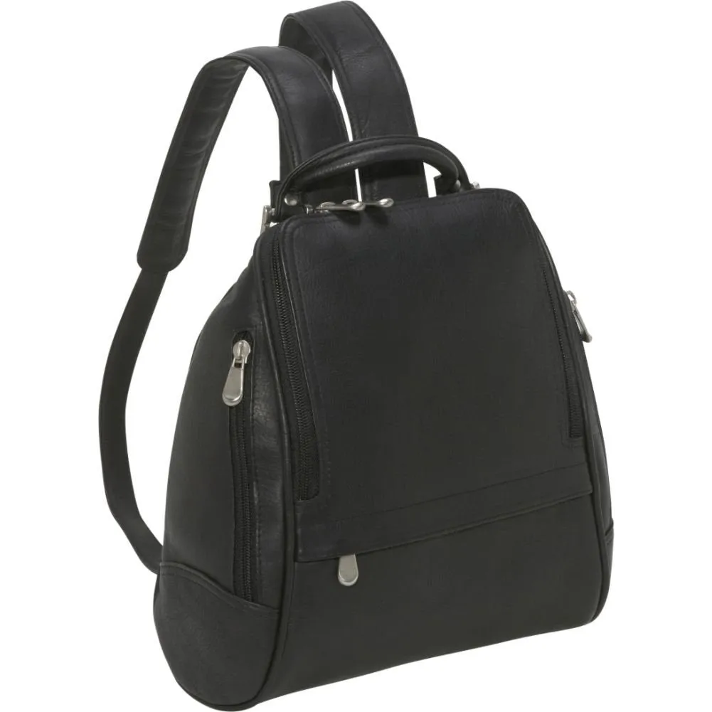 Le Donne Leather U Zip Mid Size Women's Backpack sold by Ruumur