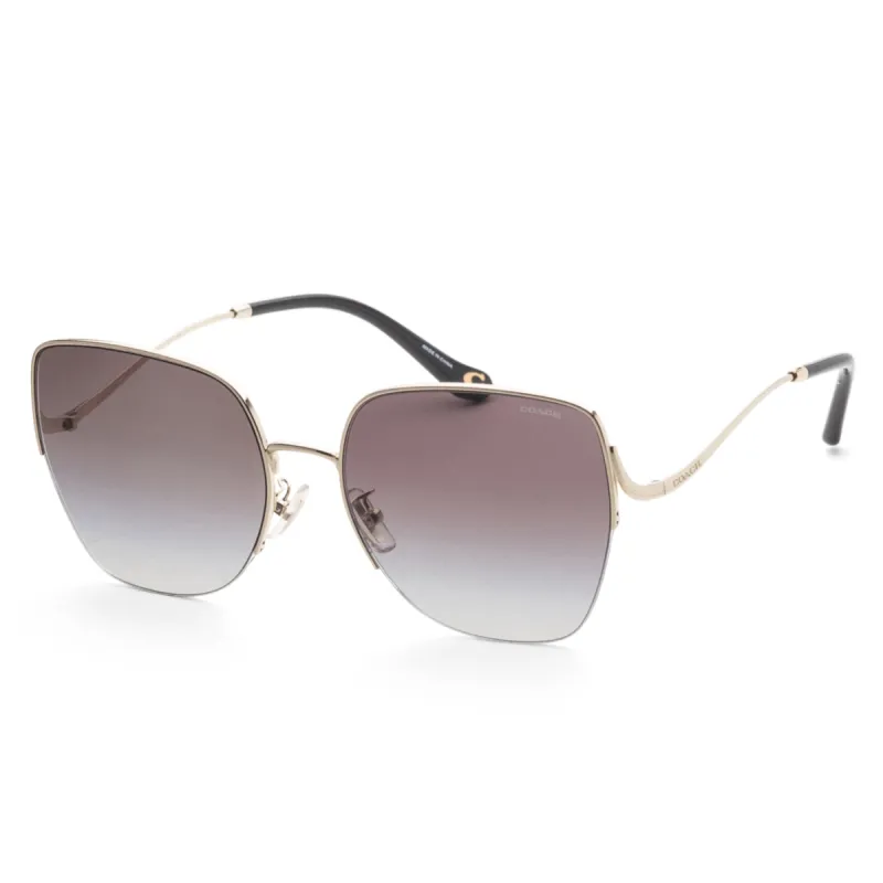 Coach Women's 60mm Shiny Light Gold Sunglasses HC7156D-90053C-60 sold by Ruumur