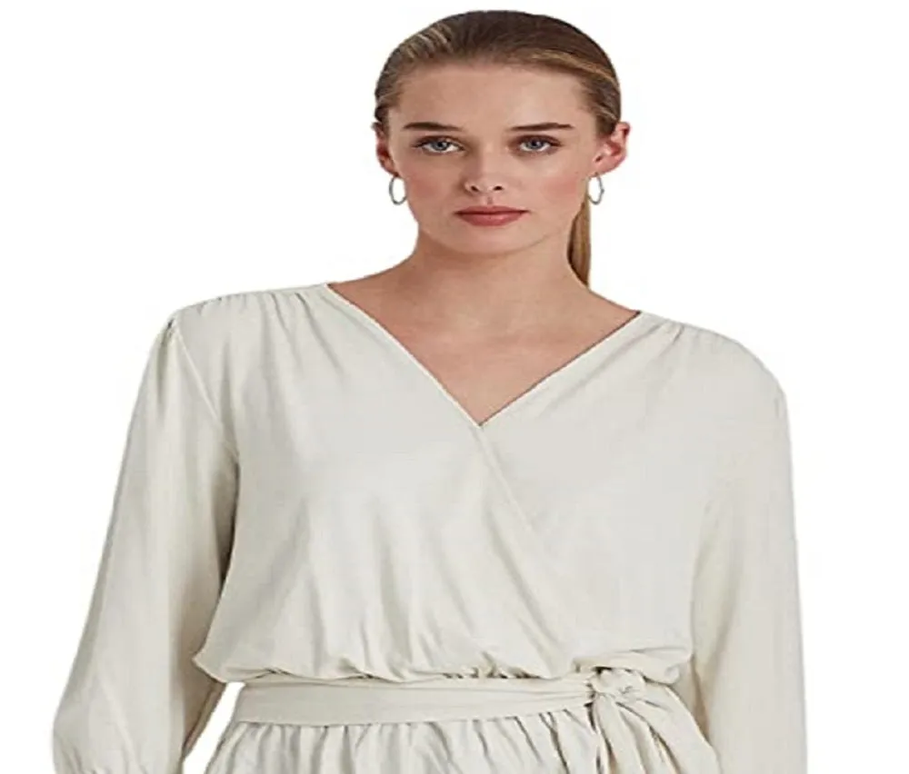 Ralph Lauren Women's Jersey Peplum Blouse Brown Size X-Large sold by Ruumur product image thumbnail 2
