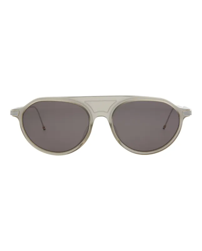 Thom Browne Novelty Sunglasses, style # TB809-BGRYSLV55 made by Ruumur