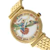 Bertha Emily Mother-Of-Pearl Bracelet Watch - Gold sold by Ruumur