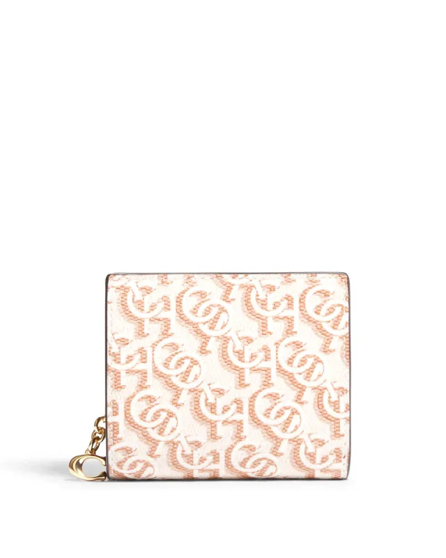 Coach Women's Chalk Snap Wallet With Coach Monogram Print sold by Ruumur