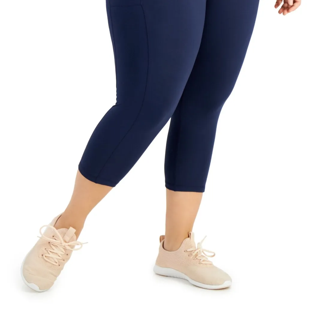 ID Ideology Women's Cropped Leggings Blue Size 2X sold by Ruumur product image thumbnail 3