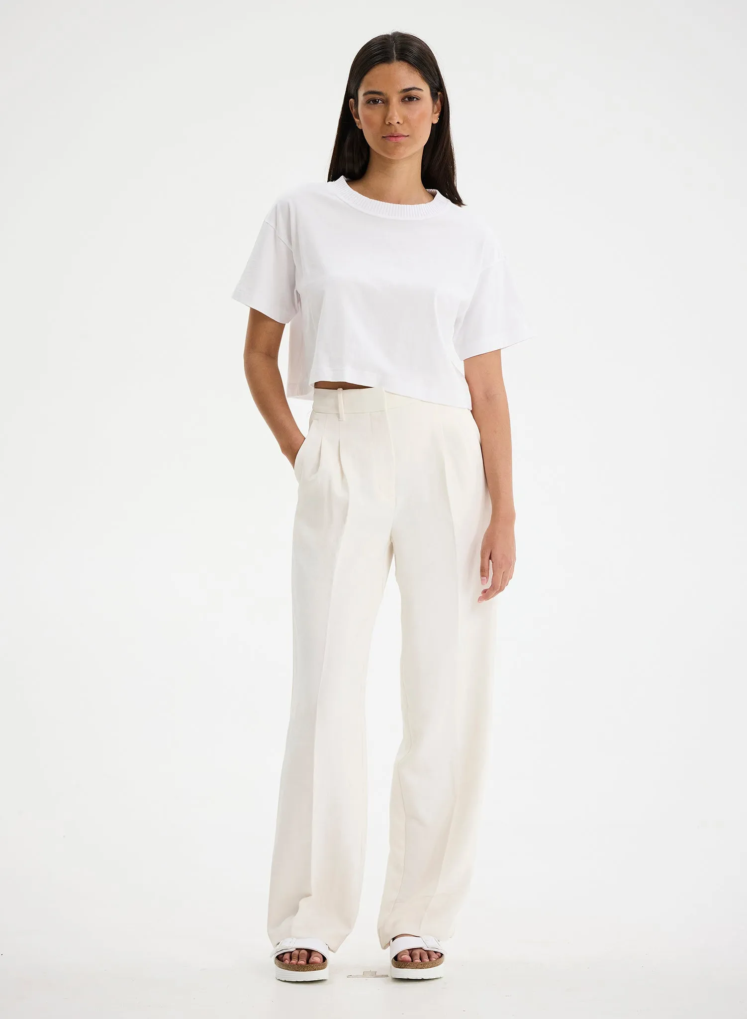 CHUCK - Collar Rib Crop Top sold by Ruumur product image thumbnail 4