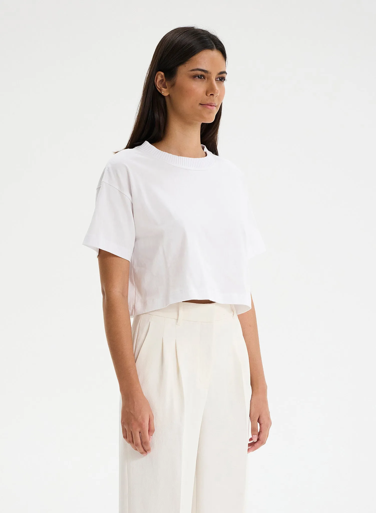 CHUCK - Collar Rib Crop Top sold by Ruumur product image thumbnail 2