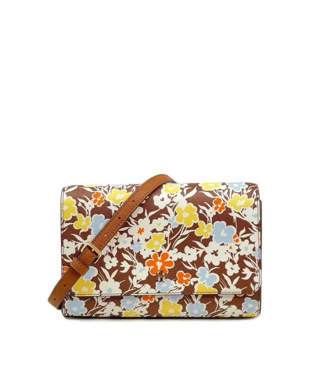 Tory Burch Reverie Emerson Printed Combo Crossbody sold by Ruumur