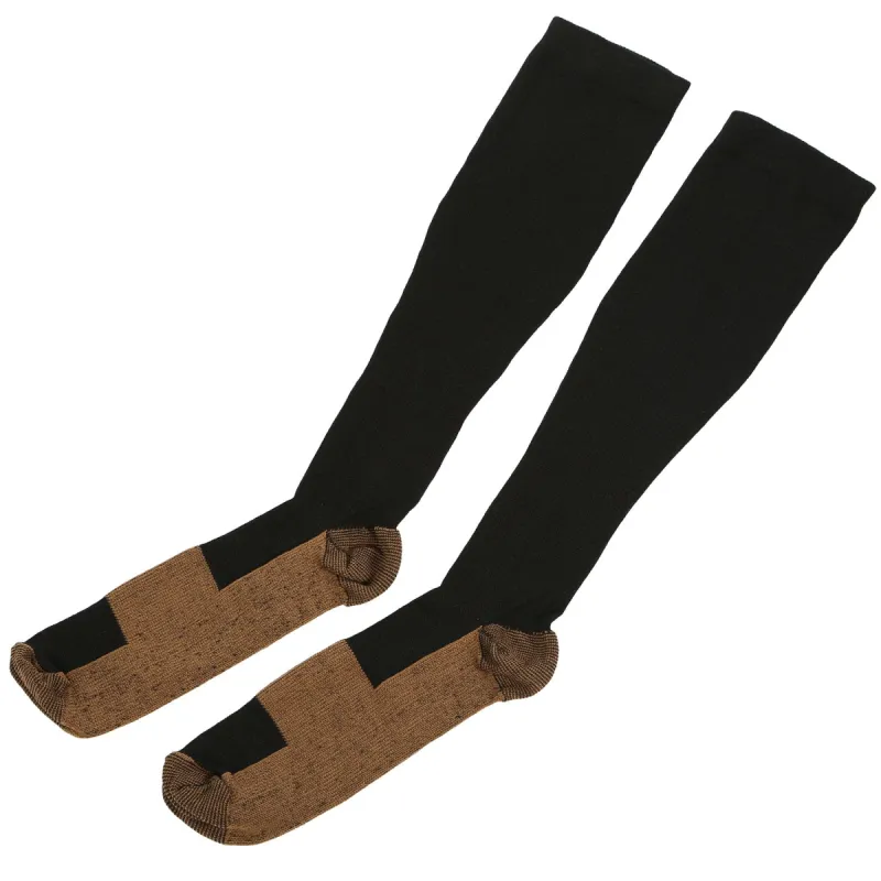 Unisex Copper Compression Socks Women Man Durable Hose Graduated Support Socks for Running Nursing Shin Splints Edema Swelling Recovery made by Ruumur