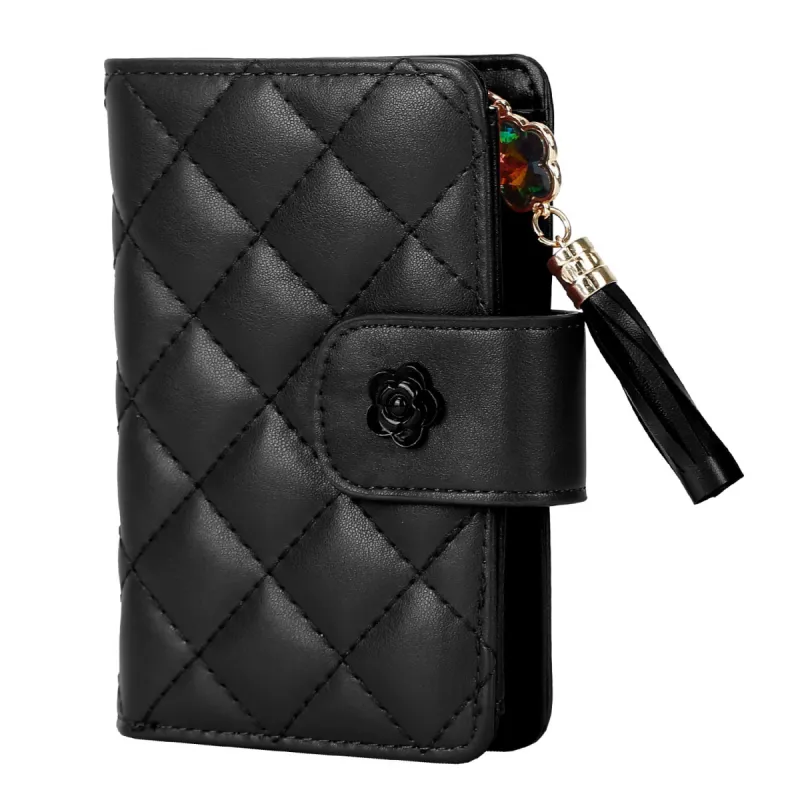Women Wallet PU Leather Lady Clutch Case Credit Card Holder ID Card Window Coin Purse w/ Tassel For Girls sold by Ruumur