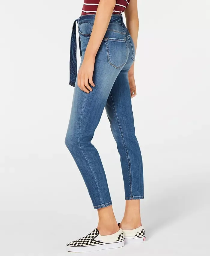 Vanilla Women's Star Belted Ankle Jeans Blue Size 3 sold by Ruumur product image thumbnail 3