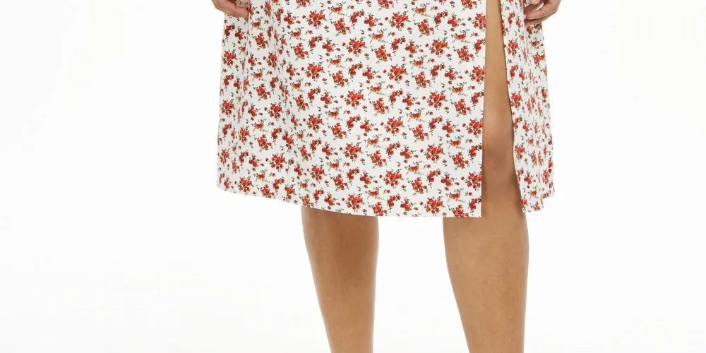 Danielle Bernstein Women's Plus Slip Skirt White/Red Size 1X sold by Ruumur product image thumbnail 3