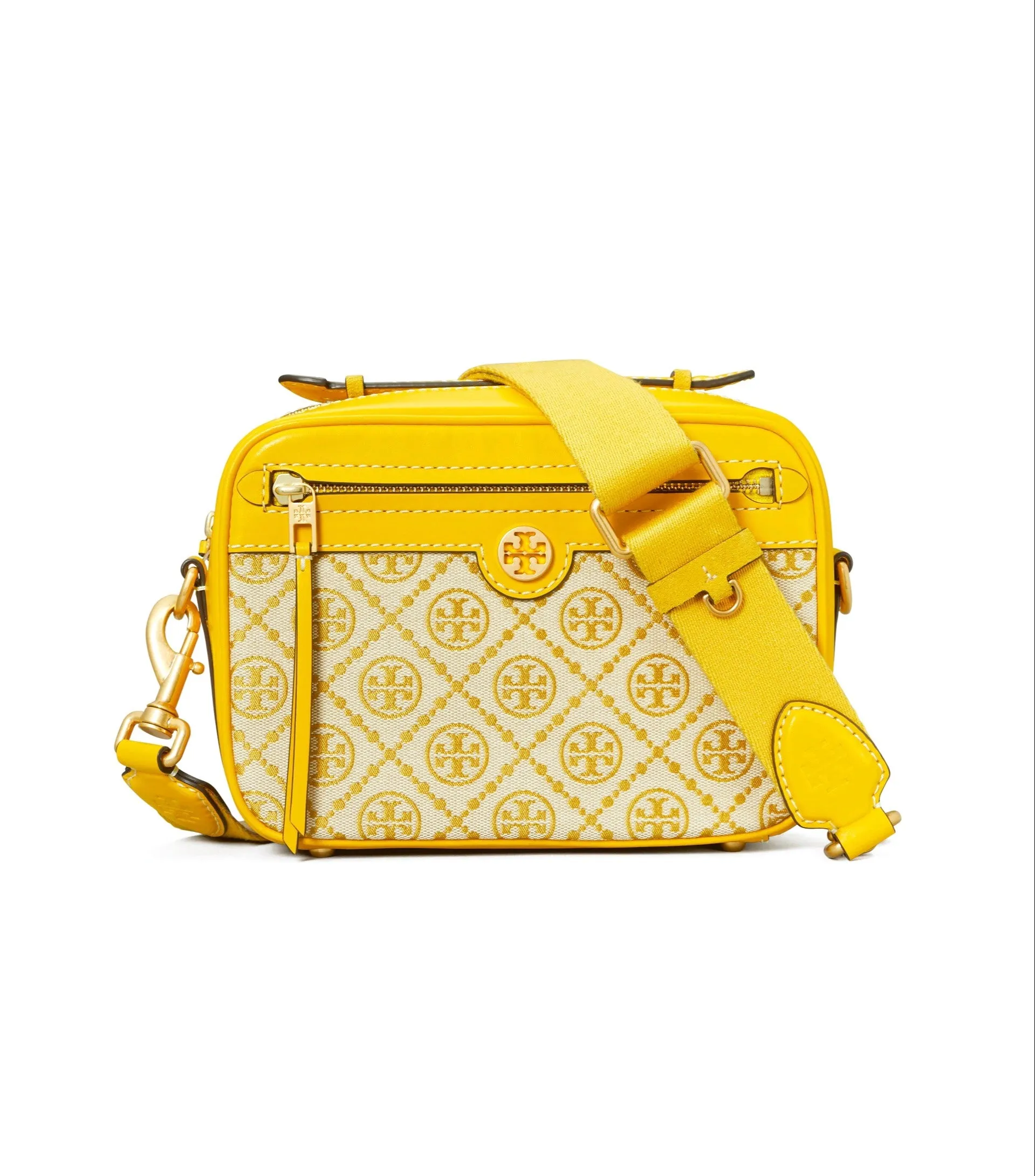 Tory Burch Goldfinch T Monogram Jacquard Camera Bag sold by Ruumur