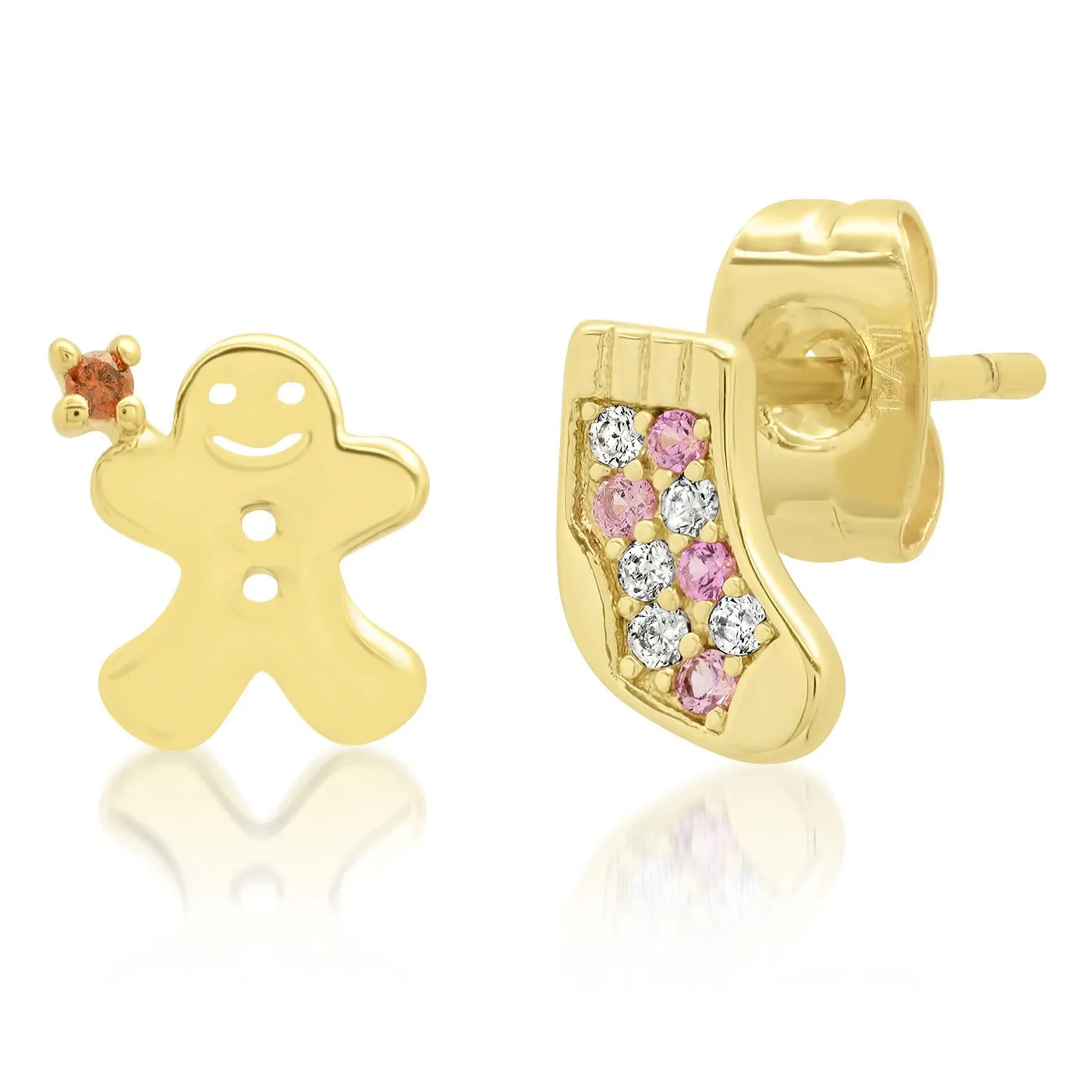 Stocking Gingerbread Mismatched Studs sold by Ruumur