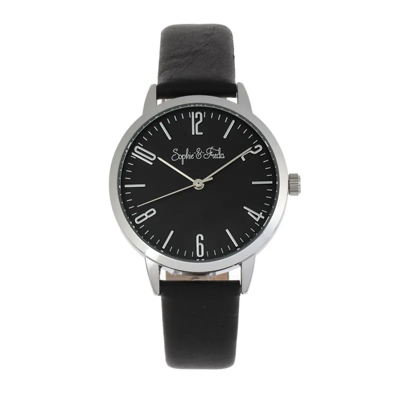 Sophie and Freda Vancouver Leather-Band Watch made by Ruumur