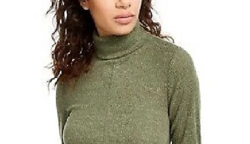 Crave Fame Juniors' Cozy Twist-Front Turtleneck Top Olive Size Extra Large sold by Ruumur product image thumbnail 2