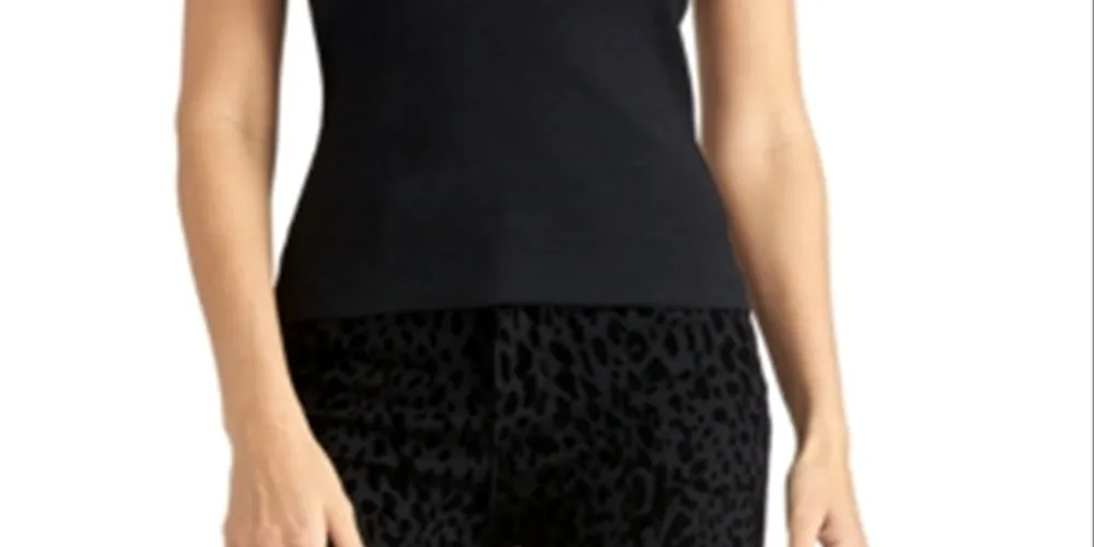Rachel Roy Women's Square Neck Tank Top Black Size XX-Large sold by Ruumur product image thumbnail 4