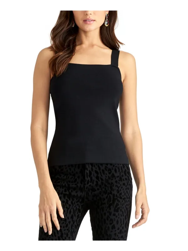 Rachel Roy Women's Square Neck Tank Top Black Size XX-Large sold by Ruumur