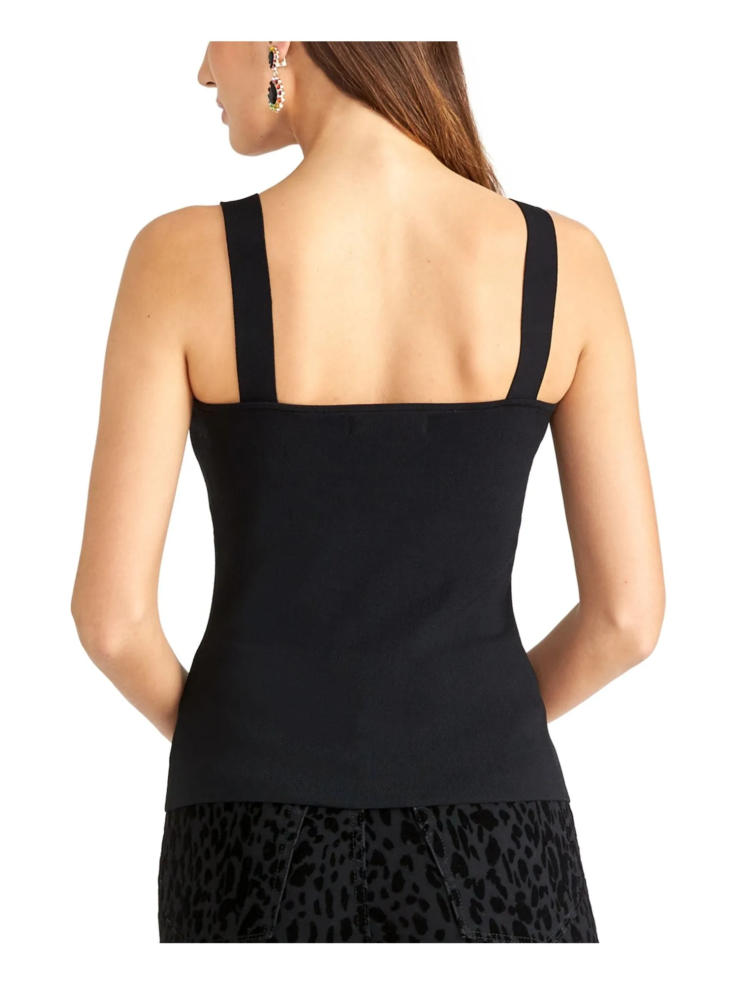 Rachel Roy Women's Square Neck Tank Top Black Size XX-Large sold by Ruumur product image thumbnail 2